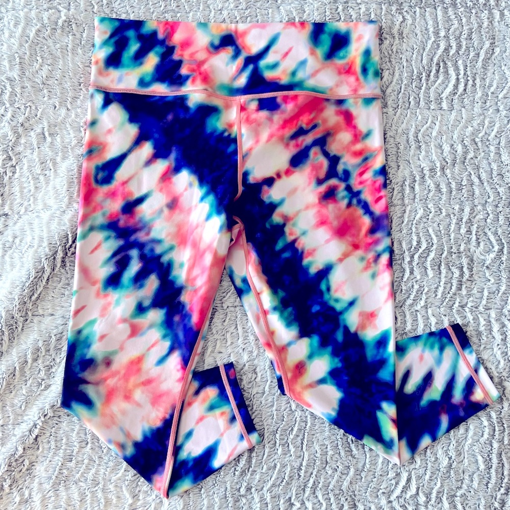 Athelta | Coral Elation Tie Dye 7/8 Tight | Yoga | Size XL